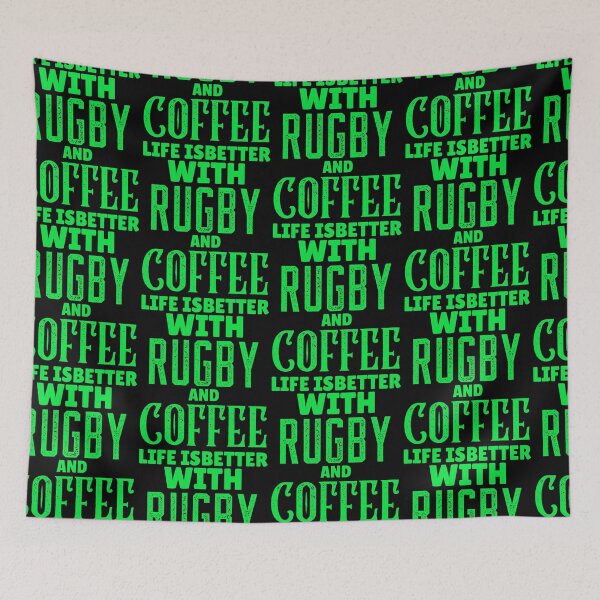 Item preview, Life Is Better With Rugby And Coffee, Funny Rugby And Coffee Gift For Mum's, Dad's, Brother's, and Sister's designed and sold by BigJackTees.