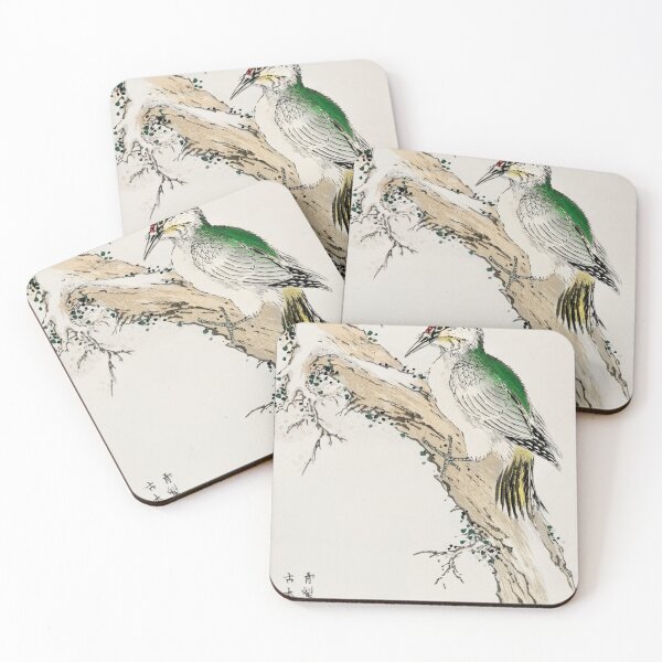 Item preview, japanese green woodpecker illustration 42476317175 designed and sold by Bird-Lore.
