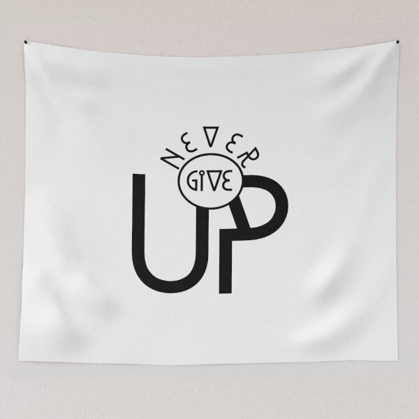 Item preview, Never Give Up T-Shirt.Motivation Quotes T-Shirt. designed and sold by OAPod.