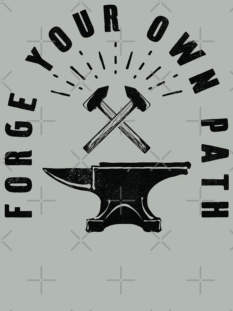 Thumbnail 4 of 4, Boxy T-Shirt, Forge Your Own Path designed and sold by ThreeTreeDesign.