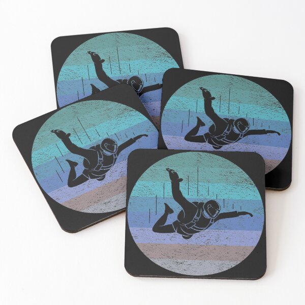 Item preview, skydiving, free fall, nothing compares, the sky is my playground, retro distressed sunset designed and sold by Orianah.