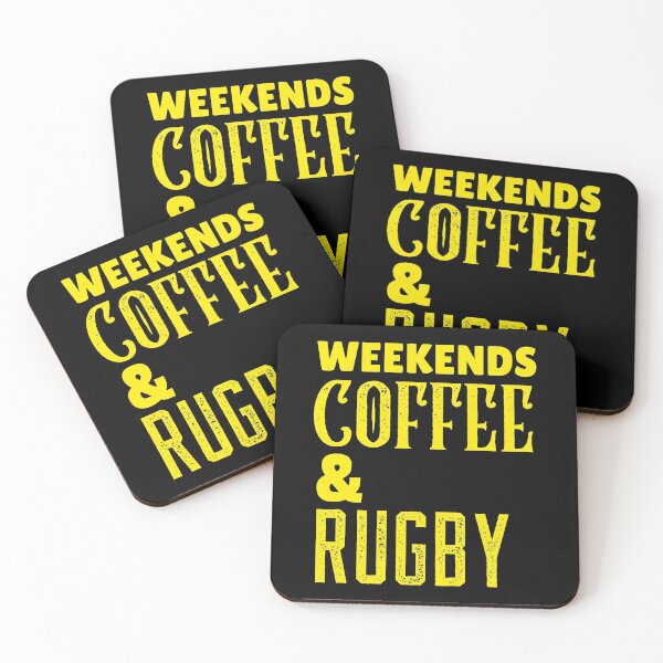 Item preview, Weekends Coffee & Rugby, Funny Rugby And Coffee Gift For Mum's, Dad's, Brother's, and Sister's designed and sold by BigJackTees.