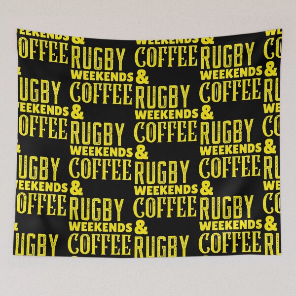 Item preview, Weekends Coffee & Rugby, Funny Rugby And Coffee Gift For Mum's, Dad's, Brother's, and Sister's designed and sold by BigJackTees.