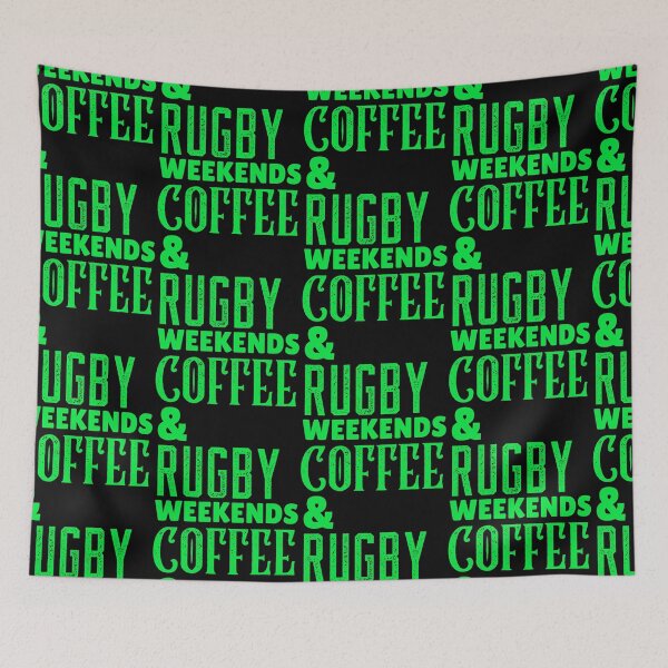 Item preview, Weekends Coffee & Rugby, Funny Rugby And Coffee Gift For Mum's, Dad's, Brother's, and Sister's designed and sold by BigJackTees.