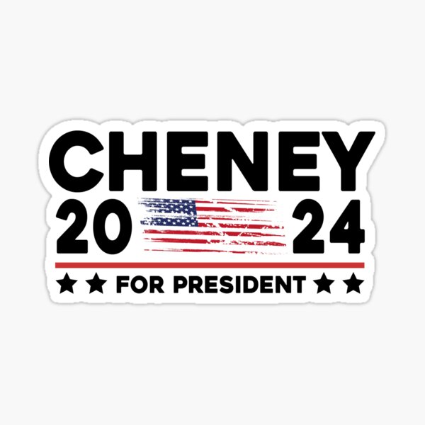 "Liz Cheney 2024 For President" Sticker by markdn45 Redbubble