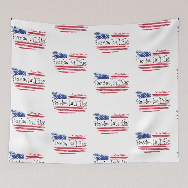 Item preview, Freedom Isn't Free American Flag  designed and sold by burlybot.