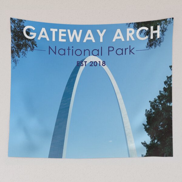 Item preview, Gateway Arch National Park Missouri Vintage designed and sold by KrisSidDesigns.