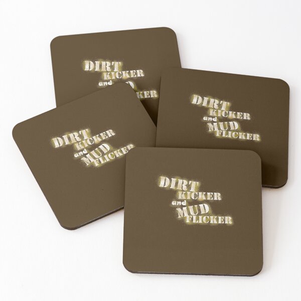 Item preview, DIRT KICKER and MUD FLICKER   designed and sold by MountMercantile.