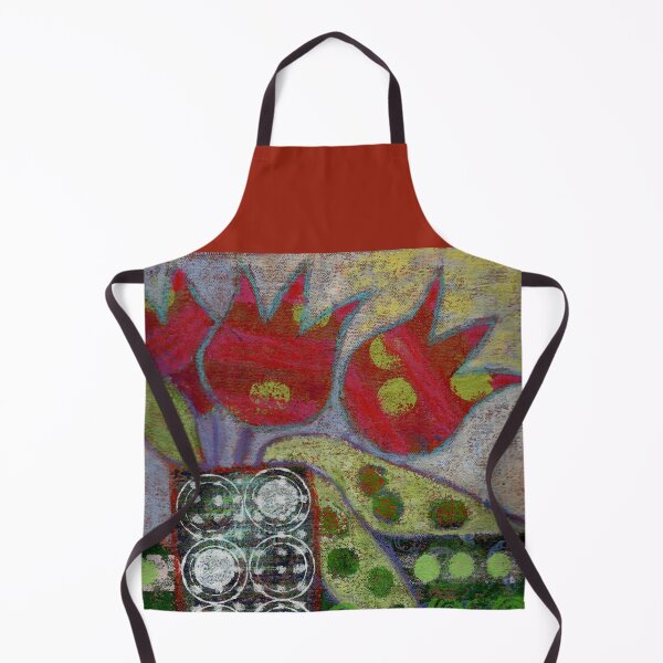 Item preview, Red lily tulips and a green tablecloth designed and sold by nighthawkstudio.