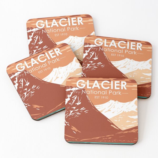 Artikelvorschau, Glacier Nationalpark Montana Vintage entworfen und verkauft von KrisSidDesigns.