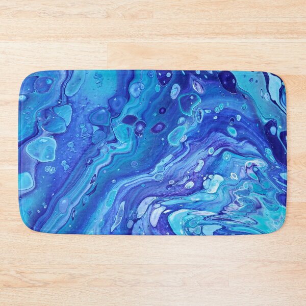 Item preview, Liquid Cerulean - Abstract Acrylic Pour designed and sold by dnacademic.