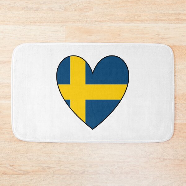 Item preview, Sweden Heart Flag designed and sold by AndiHK.