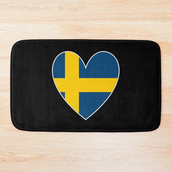 Item preview, Sweden Heart Flag Design designed and sold by AndiHK.