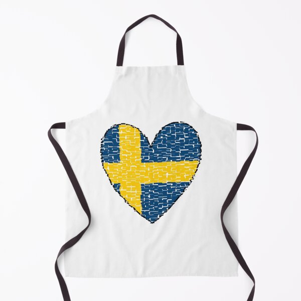 Item preview, Sweden Heart Flag Art Design designed and sold by AndiHK.
