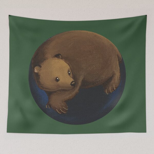 Item preview, Circle Bear - Hand Painted Bear in a circle designed and sold by Da-Family-Biz.