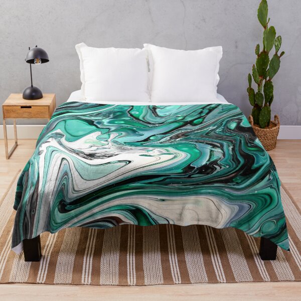 Item preview, Mint Edge - Abstract Acrylic Pour designed and sold by dnacademic.
