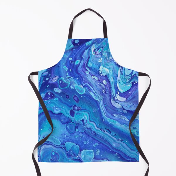 Item preview, Liquid Cerulean - Abstract Acrylic Pour designed and sold by dnacademic.
