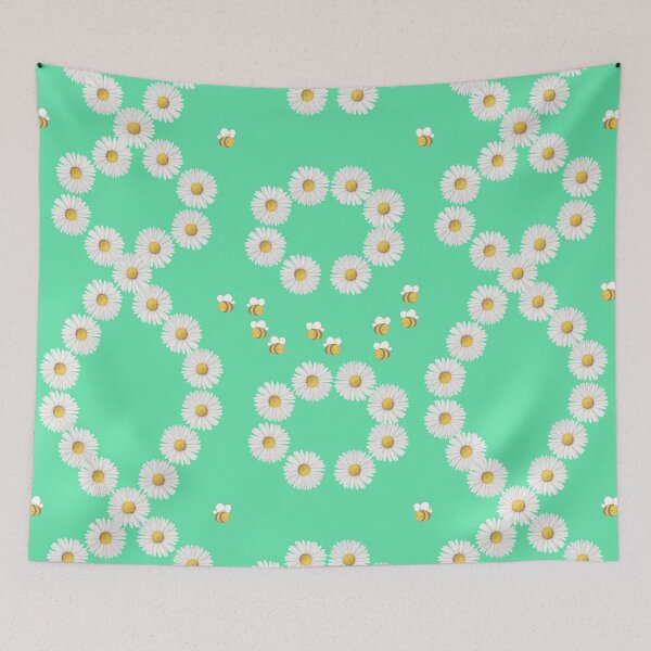 Item preview, Bees love Daisy pattern designed and sold by eyoginminimal.