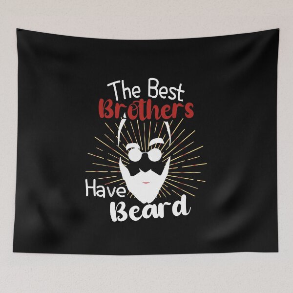 Item preview, The Best Brothers Have Beards , Father's Day Dad Father, Vintage Sunset Bearded face Funny Gift Idea,New Black designed and sold by Rassitni.
