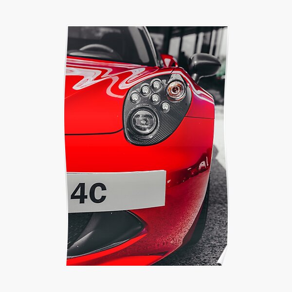 Alfa Romeo 4C Poster