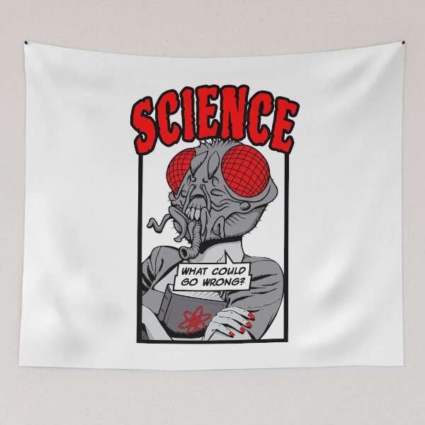 Item preview, Science What Could Go Wrong Geek STEM Scientist Mutant Fly designed and sold by GrandeDuc.