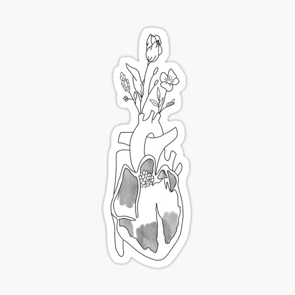 Beautiful Heart For Kyah Sticker