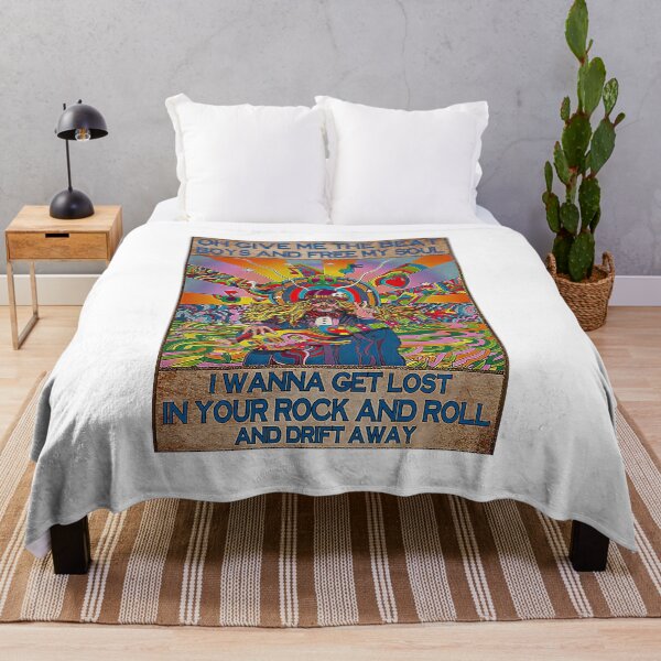 Item preview, Hippie I Wanna Get Lost In Your Rock And Roll And Drift Away Poster designed and sold by GeorgeMartin-02.