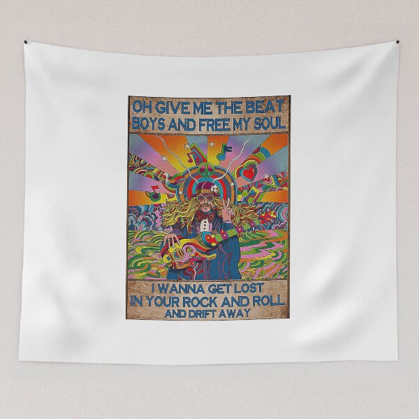 Item preview, Hippie I Wanna Get Lost In Your Rock And Roll And Drift Away Poster designed and sold by GeorgeMartin-02.