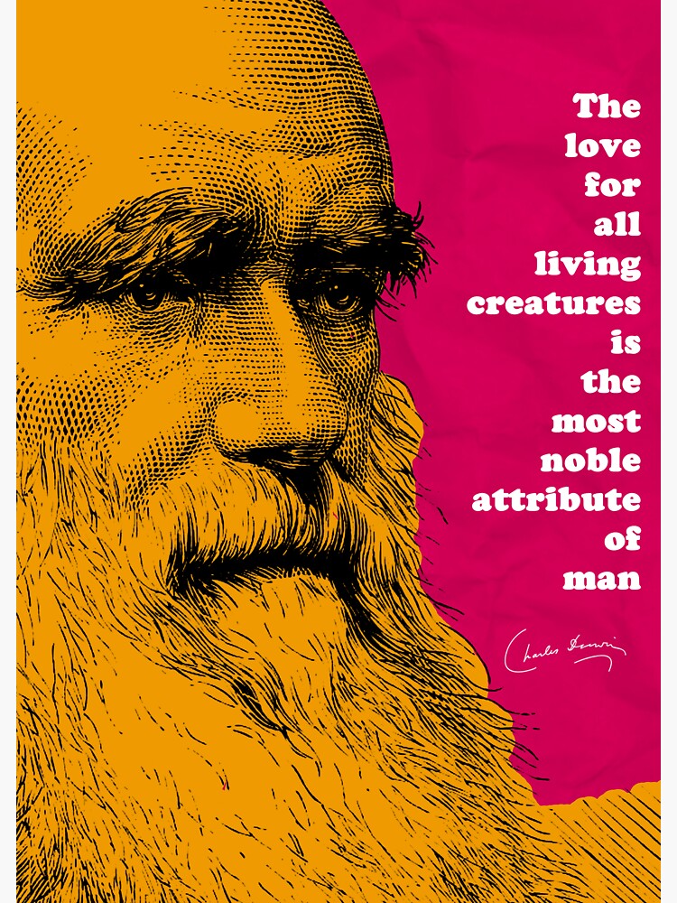 "Charles Darwin Quote " Sticker For Sale By Pahleeloola | Redbubble