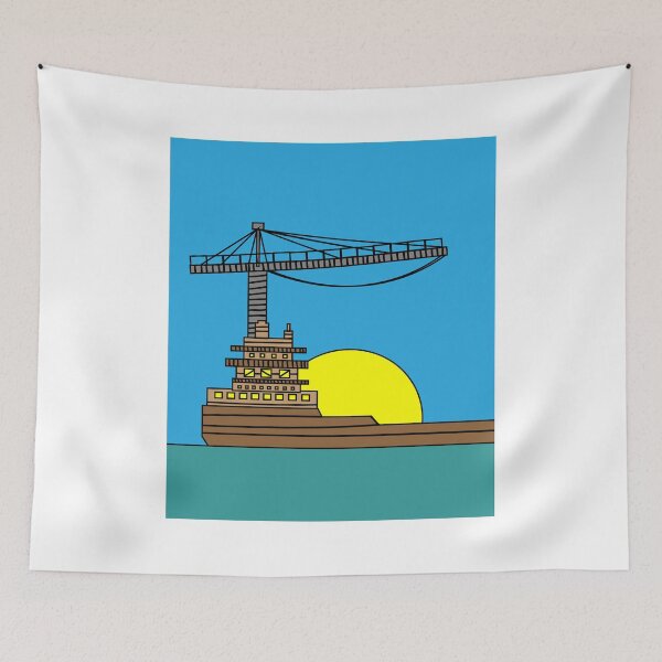 Item preview, Ship Boat Retro Style Nature designed and sold by flofin.