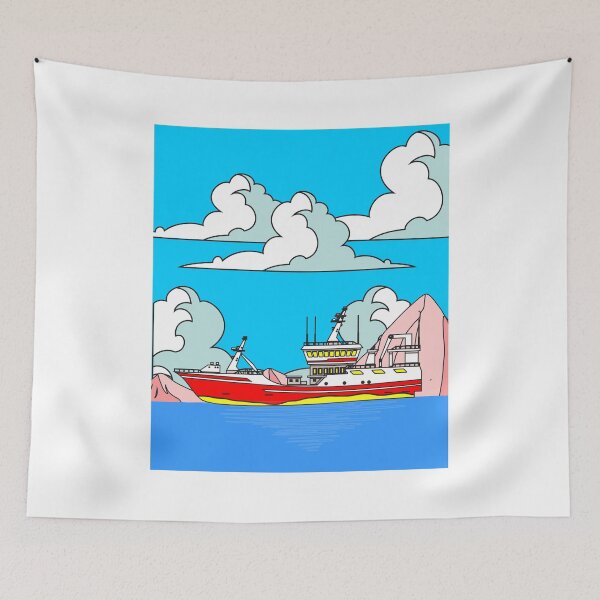 Item preview, Ship Boat Retro Style Nature designed and sold by flofin.