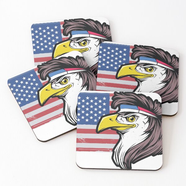 Item preview, Eagle With A Mullet   Merica 4th of July Funny Gift For Him Unisex Jersey Short Sleeve Tee designed and sold by COMPKSHOP.