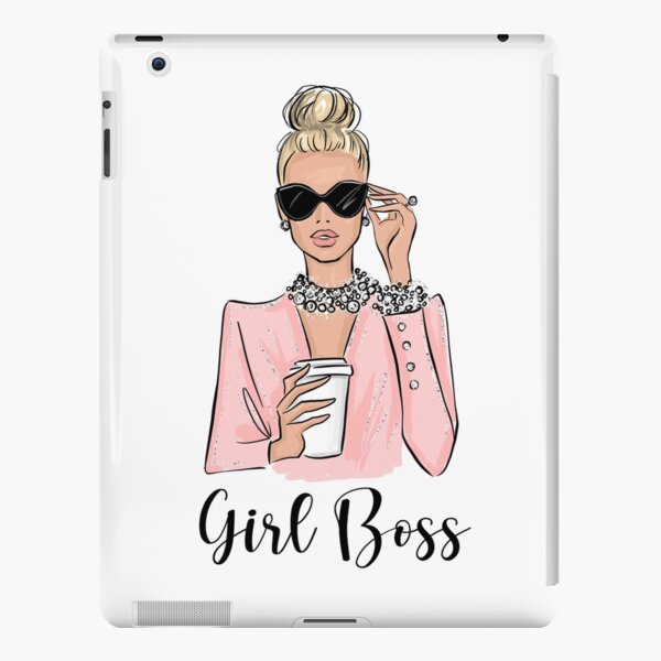 Girl boss fashion illustration in pink tones  Art Print for Sale by  Lalanacliparts