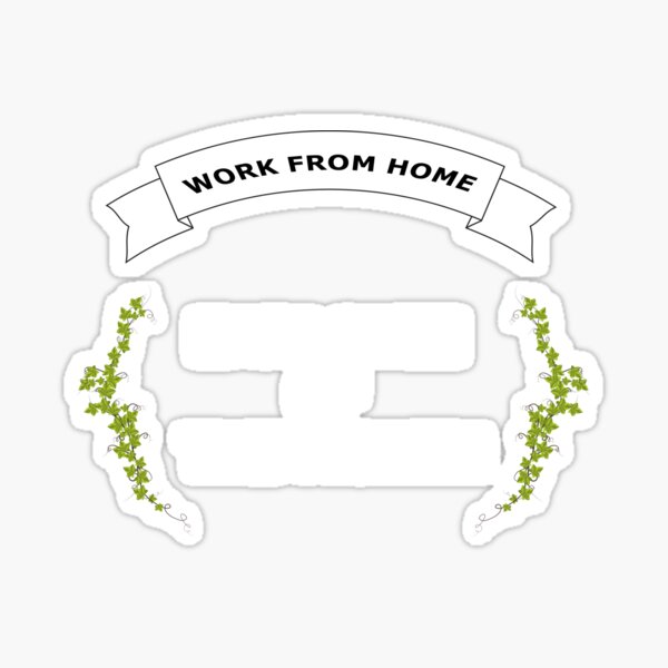 Work From Home Employee Of The Month Sticker