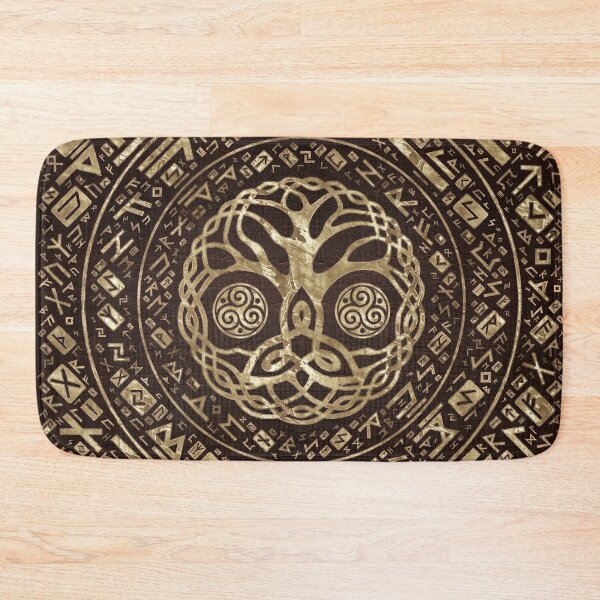 Item preview, Tree of life -Yggdrasil with Trinity Knot and Triskele designed and sold by k9printart.