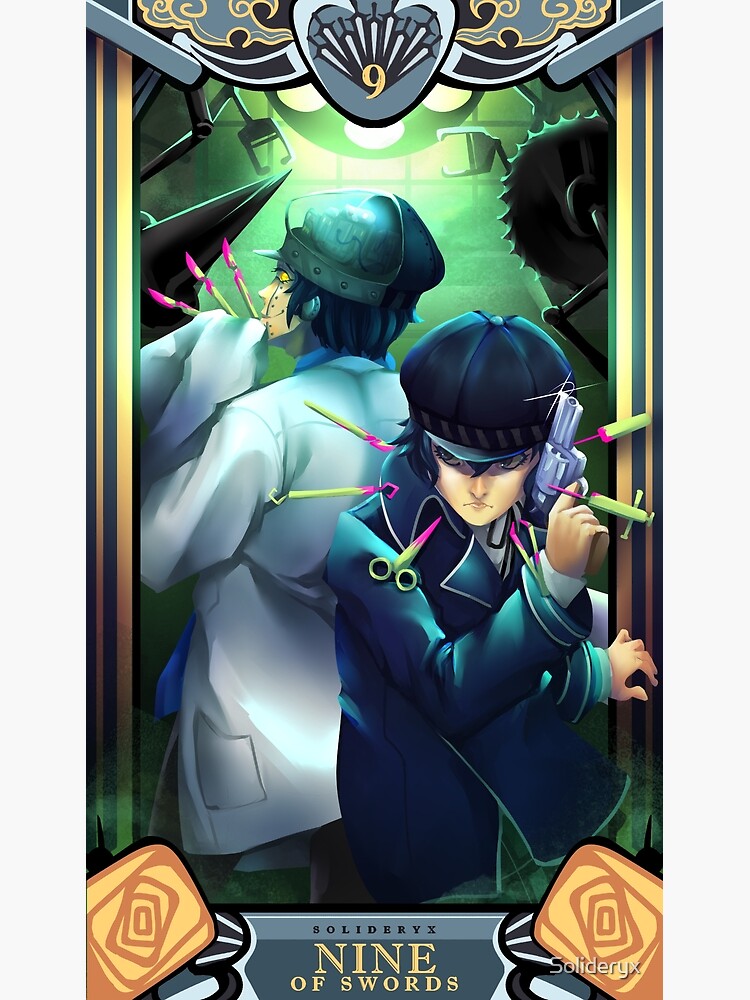 "Nine of Swords Persona 4" Poster for Sale by Solideryx Redbubble