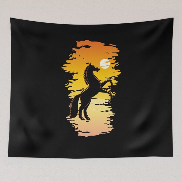 Item preview, Illustrated Horse in sunset  designed and sold by Oelaryf.