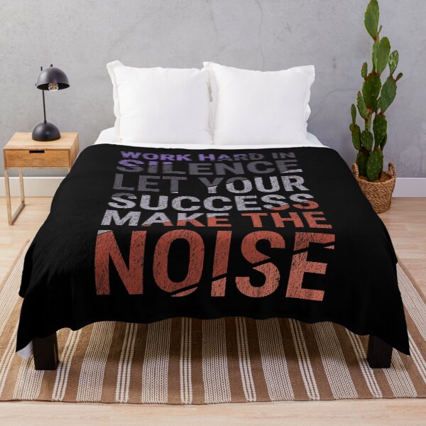 Item preview, Work Hard In Silence And Let The Success Make The Noise - Motivational Quote designed and sold by DrawingBoard.