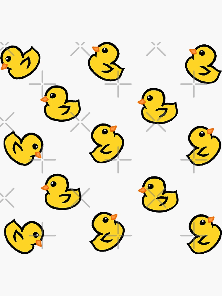 Sticker for Sale mit Kleine gelbe Ente von Kikushima
