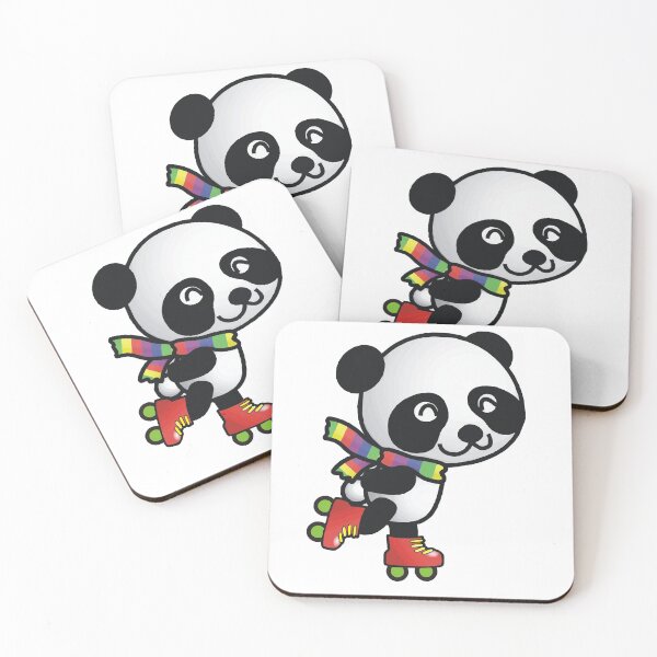 Item preview, Panda Bear Roller Skater designed and sold by cornmaiden8.