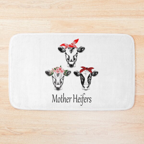 Item preview, Mother heifers - Adorable cow with bandana and flower gift for girl and women designed and sold by Titmit.