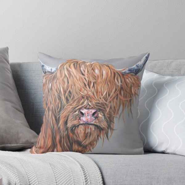 Item preview, Fred McRed. Highland hairy cow, Heilan Scottish coo art by award-winning UK artist Sam Fenner designed and sold by SamFennerArt.