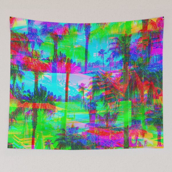 Item preview, Cancun Mexico Resort Trippy Glitch Art designed and sold by glitchhub.