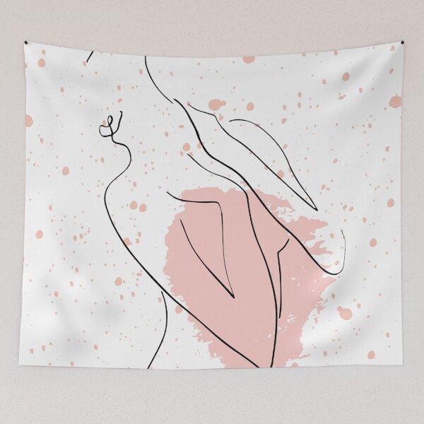 Item preview, Pink Lady Line Drawing designed and sold by GasconyPassion.