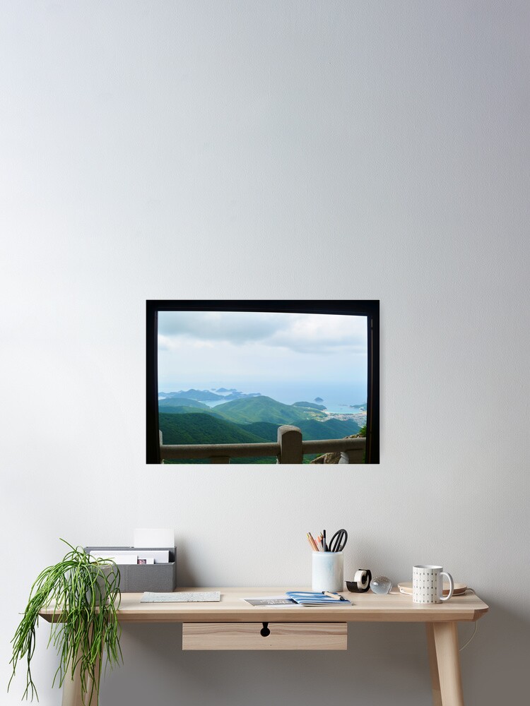 Thumbnail 2 of 3, Poster, Peaceful Island Temple, Calming Wall Art, Printable Wall Art, Temple Photo, Buddhism Wall Art designed and sold by Inner-Peace-Art.