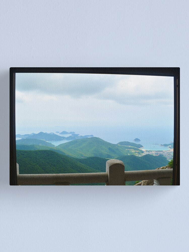 Thumbnail 1 of 3, Canvas Print, Peaceful Island Temple, Calming Wall Art, Printable Wall Art, Temple Photo, Buddhism Wall Art designed and sold by Inner-Peace-Art.