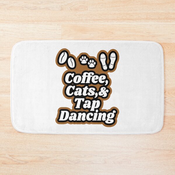 Item preview, Tap dancing gift - coffee cats and tap dancing 3 | tap dance related gifts, tap dance student gift, tap dance teacher designed and sold by TAP-DANCE-ART.