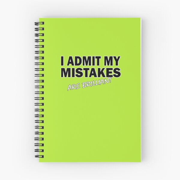 Item preview, I admit my mistakes are brilliant designed and sold by hotprint.