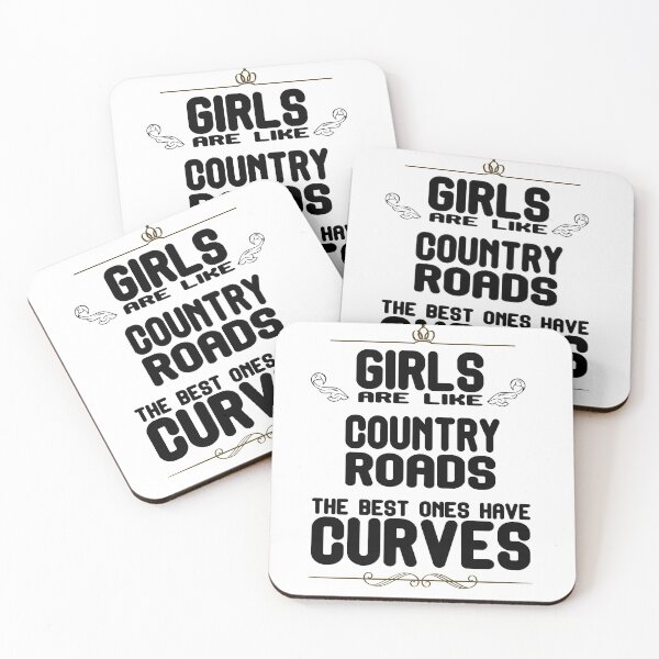 Item preview, Girls Are Like Country Roads The Best Ones Have Curves T-Shirt designed and sold by Docartdesign.