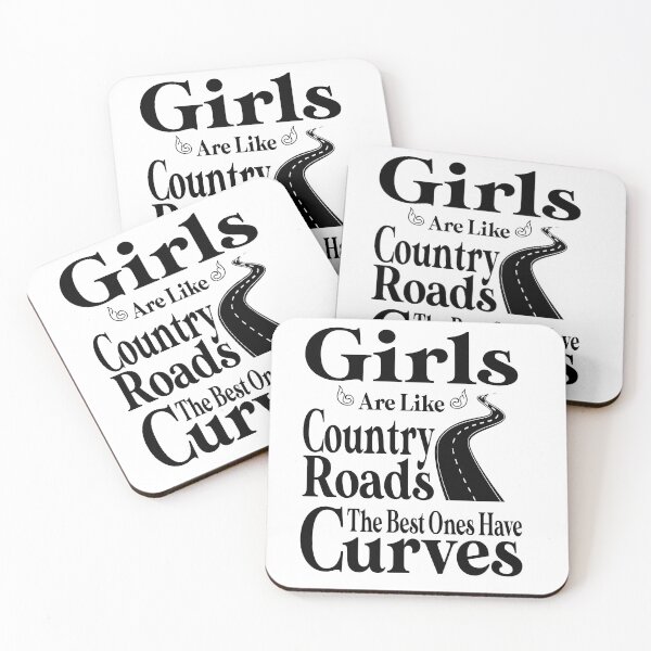 Item preview, Girls Are Like Country Roads The Best Ones Have Curves T-Shirt designed and sold by Docartdesign.